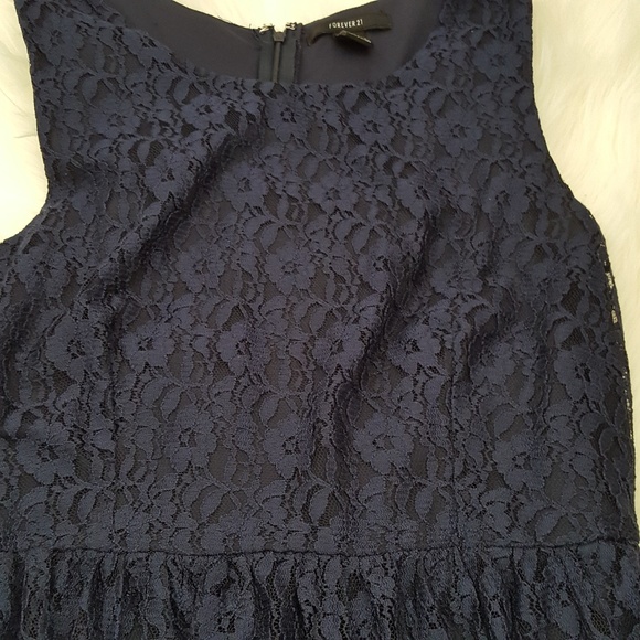 Forever 21 navy blue lace dress,new - Picture 2 of 4